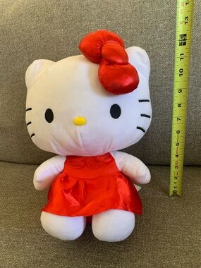 Hello Kitty 12” Plush with Red Dress and Bow Sanrio 2019